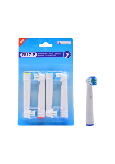 Kyver Precision Clean Oral-B Uyumlu Diş Fırçası Yedek Başlığı 4’lü