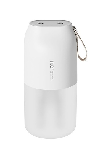 Beyaz Mobil Usb Nemlendirici: İki Fıçıklı Sis, Otomatik Kapanma, Gündüz/gece Kullanıma Uygun, Araç/ofis/ev