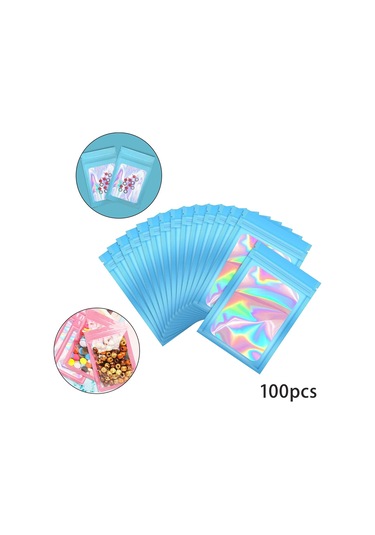 Suntek Magideal 100 Adet Açılıp Kapanabilir Koku Folyo Kese Mavi