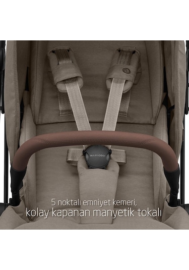Maxi-Cosi Leona2-Pebble 360 Pro Tek Elle Katlanabilen Çift Yönlü Seyahat Sistem Bebek Araba Truffle