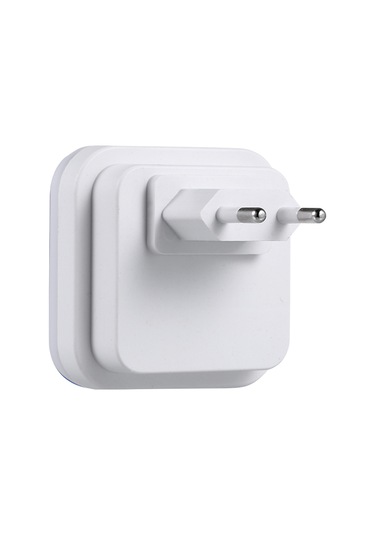 Vkemall Otomatik Işık Kontrollü Led Gece Lambası - Akıllı Ev İçin Odalar, Koridorlar İçin Beyaz Avrupa Tipi Fityan Beyaz