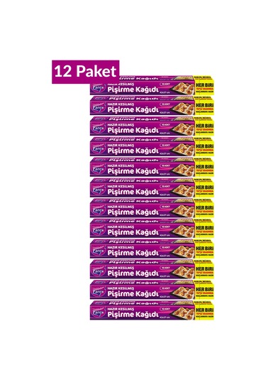 Hazır Kesilmiş Pişirme Kağıdı 10 Lu 42 X 37 Cm 12 Paket