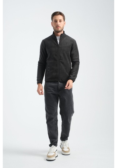 Shooter Sportswear Premium Kışlık Erkek Polar Sweatshirt Minimal Nakış Detayları Fermuarlı Regular Fit Antrasit Shooter Sportswear Premium Kışlık Erkek Polar Sweatshirt Minimal Nakış Detayları Fermuarlı Regular Fit Antrasit