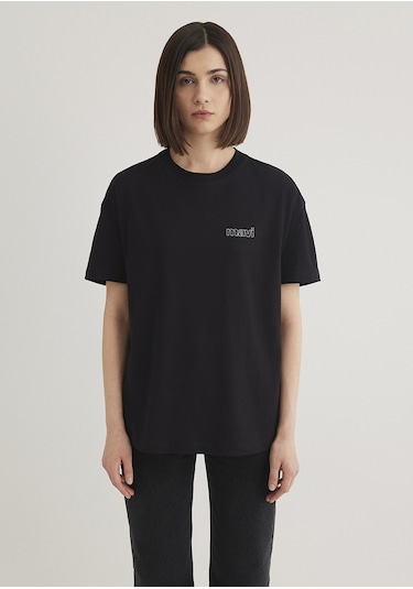 Mavi - Mavi Logo Baskılı Siyah Tişört 1611309-900 Siyah