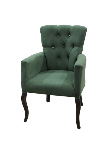 Bengimobilya Berjer Lükens Aslan Ayak Model Parlak Yeşil Baby Face Kumaş Kapit Yeşil