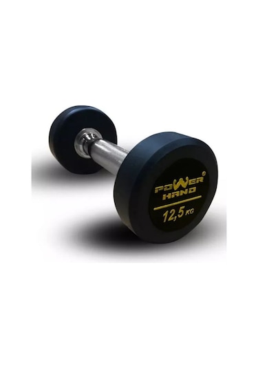 Powerhand Profesyonel Kauçuk Kaplı Dambıl 12.5 KG