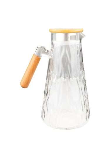 Bambum Buzul - Bambu Kapaklı Cam Sürahi