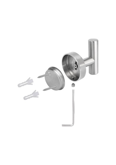 Suntek 3 Parça Banyo Donanım Aksesuar Seti Havlu Gümüş Gümüş Diğer