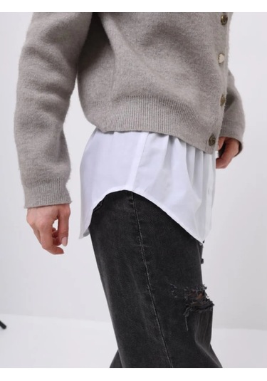 Cackı To Go Lastikli Taklit Gömlek 275304303 Beyaz