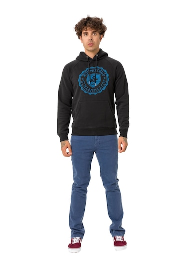 Routefıeld Routefield Halvor Erkek Günlük Sweatshirt Siyah 001 Siyah