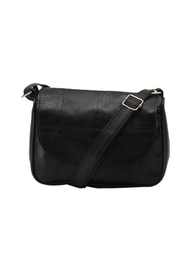 Çanta Sepetim Küçük Boy Parça Deri Bayan Çanta Pd123-Siyah