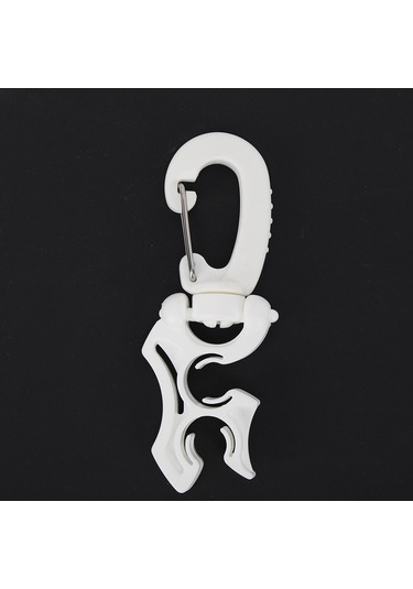 Ximistore9 Su Dalış Regülatör Borusu Tutucu, Bc'ye Hızlı Takılabilir Esnek Plastik Kanca, Alçak Basınç Borularını Sabitler - Beyaz