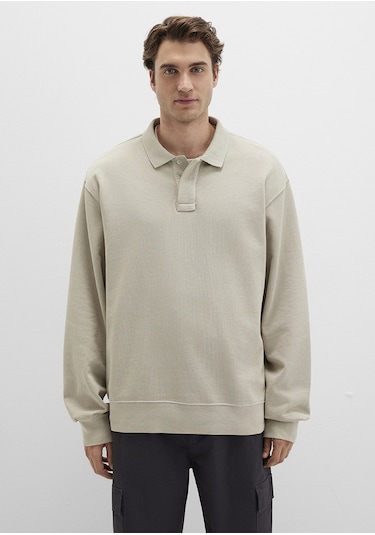 Mavi - Bej Polo Sweatshirt 0s10323-70146 Bej