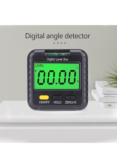 Vkemall Dijital Açı Ölçer 4x90 Hassasiyetli 0.1 Taşınabilir Seviye Cihazı Seviye Balonu İçerir Pil Dahil Değil