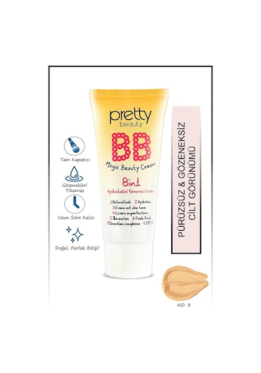 Pretty Beauty BB Magic Beauty Cream 8in1 Krem 03