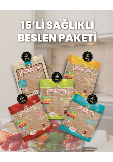 Asrın Tandırı Beslen Paketi 15 Paket Lavaş Tandır Ekmeği