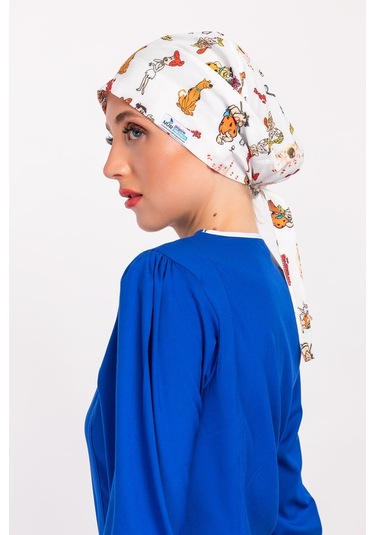 Tesettür Ameliyathane Bonesi - Taş Devri Beyaz