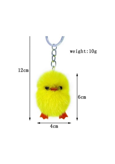 Sarı Civciv Peluş Anahtarlık Çanta Aksesuarı Süs