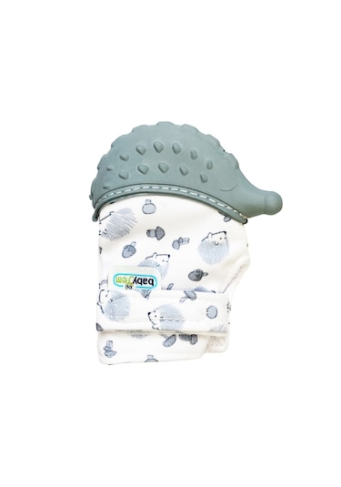 Babyjem Diş Kaşıyıcı Eldiven Kirpi 612 Gri