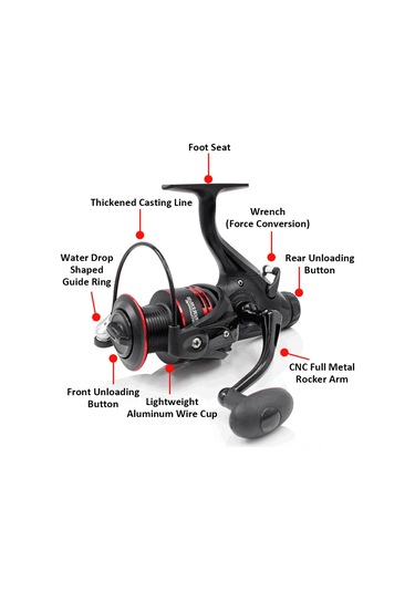 Skycity Alüminyum Alloy 4000 Model İki Kademeli Deşarjlı Olta Makinesi - 9+1 Yataklı, 7.5 Kg Fren Gücü, Dayanıklı Ve Korozyona Dayanıklı