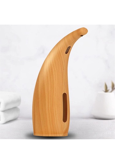 Xiaaokeji Otomatik Sensörlü Sabunluk Temassız Sıvı El Sabunu Dispenseri B Açık Ahşap Deseni