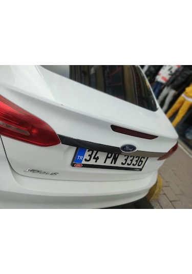 Ford Focus 3 Sedan 2012 2017 Bagaj Çıtası Paslanmaz Çelik Krom