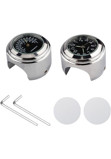 Evrensel Motosiklet Gidon Saat Bisiklet Termometresi K20473-7