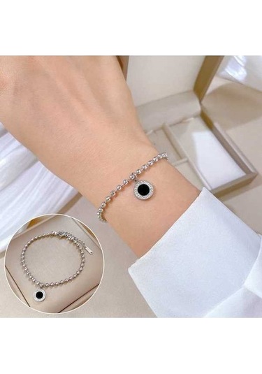 Dancemonkey Titanyum Çelik Hip Hop Bilezik Altın Moda Temperament Basit Bilezik-gsl45 Ve Yıldızlı Detaylı Model Metalik