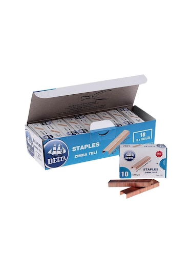 Delta No 10 Zımba Teli Sarı 10 Lu Paket