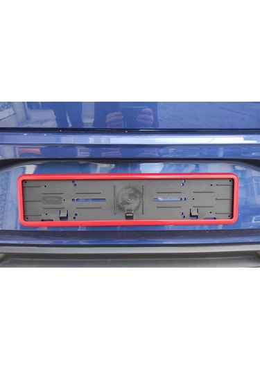 Takmatik Kırmızı Oto Plakalık 2 Adet Ön Ve Arka