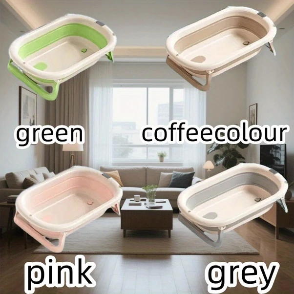 Willowhaven Katlanır Banyo Küveti Oturma Yatma Pp Hafif Bej Kaymaz Taban Coffee Colour Kahverengi