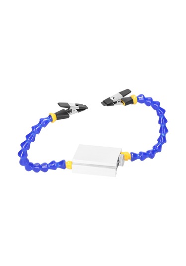 Yuntech01 Alüminyum Zırhli İki Kollu Fiksatör - Pcb Tamiri Ve Kaynak İşleri İçin Esnek Açı Ayarlı Tutucu