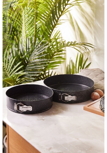 Emsan Circle Kelepçeli Kek Kalıbı Seti 2' Li