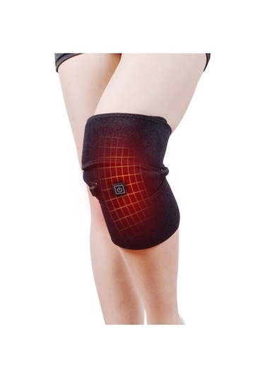 Termal Isıtmalı Dizlik - Elektrikli Ayarlanabilir Diz Isıtıcı Kemeri İle Artrit, Eklem Ağrısı Ve Soğuk Havalarda Anında Rahatlama Siyah - Standart Siyah