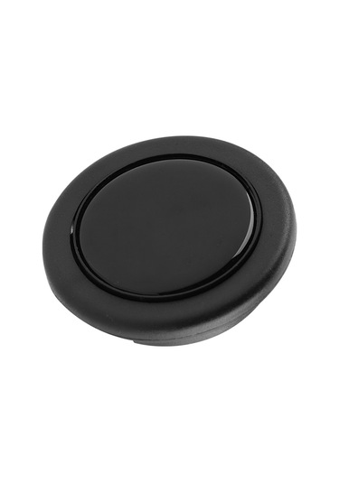 Xiyyadms Siyah Evrensel Araba Direksiyon Klakson Düğmesi - Kaliteli Metal+plastik, Kolay Kurulum, Eski/bozukunu Değiştirir - Logo Yok