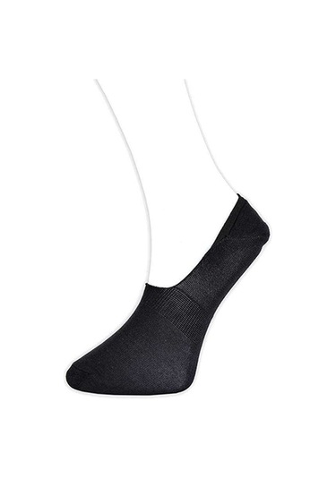 Siyah Erkek Babet Çorap 6 Çift Karışık Çok Renkli