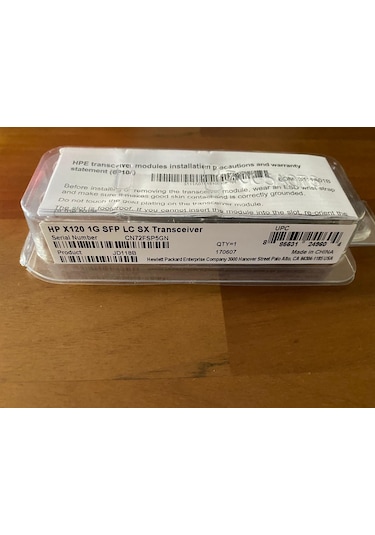 Hpe X120 1G Sfp Lc Sx Transceiver Jd118B