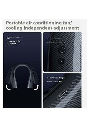 Chaos Bask Yeni Yarı Iletken Soğutma Kanatsız Boyun Fanı Soğutma Buz Açık Taşınabilir Asılı Boyun Klima 1478 Boyun Yok 2 Kollu 500 Adetten Az