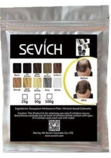 Sevich Siyah Saç Fiberi Keratin Saç Tozu 100 G