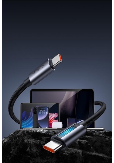 Mcdodo CA-5740 100 W Type-C To Type-C Hızlı Şarj Kablosu 1.2 M Siyah