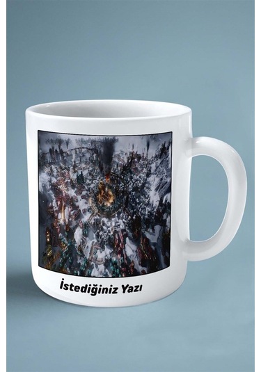 Frostpunk Oyun Baskılı Kupa Bardak Çift Taraflı Baskı Kişiye Özel Model 2 Çok Renkli