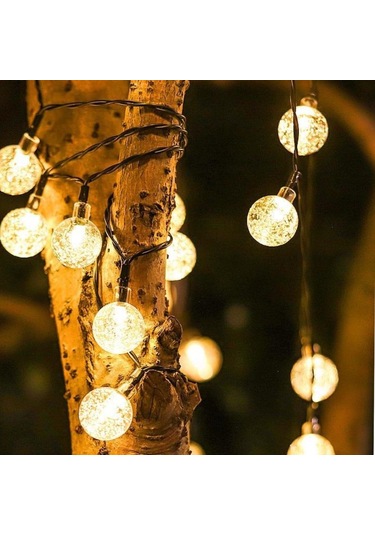 Technosmart 50 Ledli 8 Modlu Solar Kristal Top Bahçe Aydınlatma