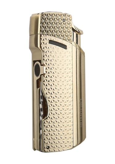 Quantoro Tek Torch Pürmüz Delicili/iğneli Gold Metal Puro Çakmağı - Trz1155