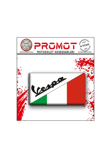 Vespa Uyumlu 3d Damla Logo Sticker 7x4cm 2