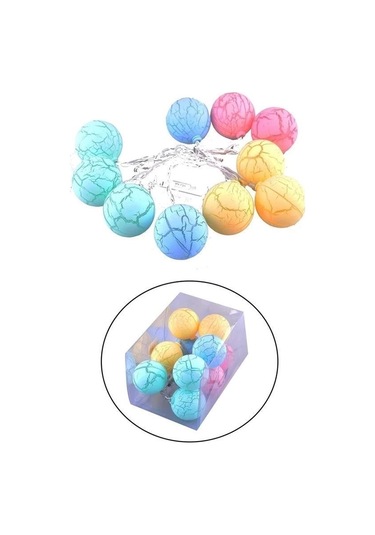 Dekoratif Minik 10 Toplu Ledli Dekoratif Dolama Renkli Led Çok Renkli