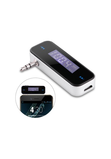 Moveevo Fm Araç Transistörü, Hifi Stereo Ses, Elle Serbest Arama, Lcd Ekran, 3.5mm Girişli Akıllı Telefonlar İçin, 87.5-108mhz Aralığı