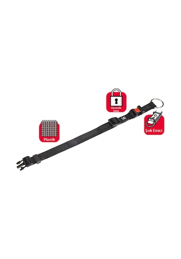 KARLIE KİLİTLİ BOYUN TASMASI XS 20-35 CM SİYAH