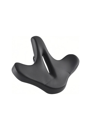 Jeehugo Ergonomik Geniş Bisiklet Oturagi - Çift Şok Emici Toplu Dizayn - Dağ Yolu Bisikletleri İçin Konforlu Siyah Oturak Siyah