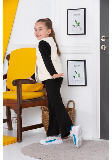 Bayramlık 3 Parça Yelekli Alt Üst Takım Siyah