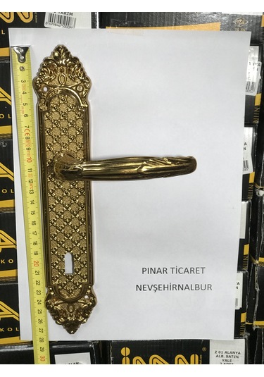 Eskitme Kapı Kolu Sarı 1 Kapılık Çift